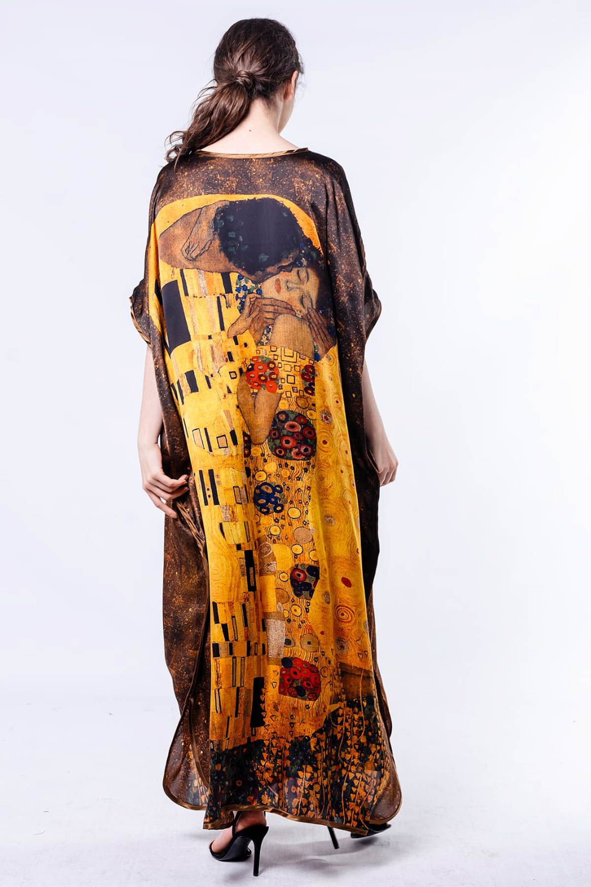 İpek Elbise Gustav Klimt The Kiss Oytu İpek